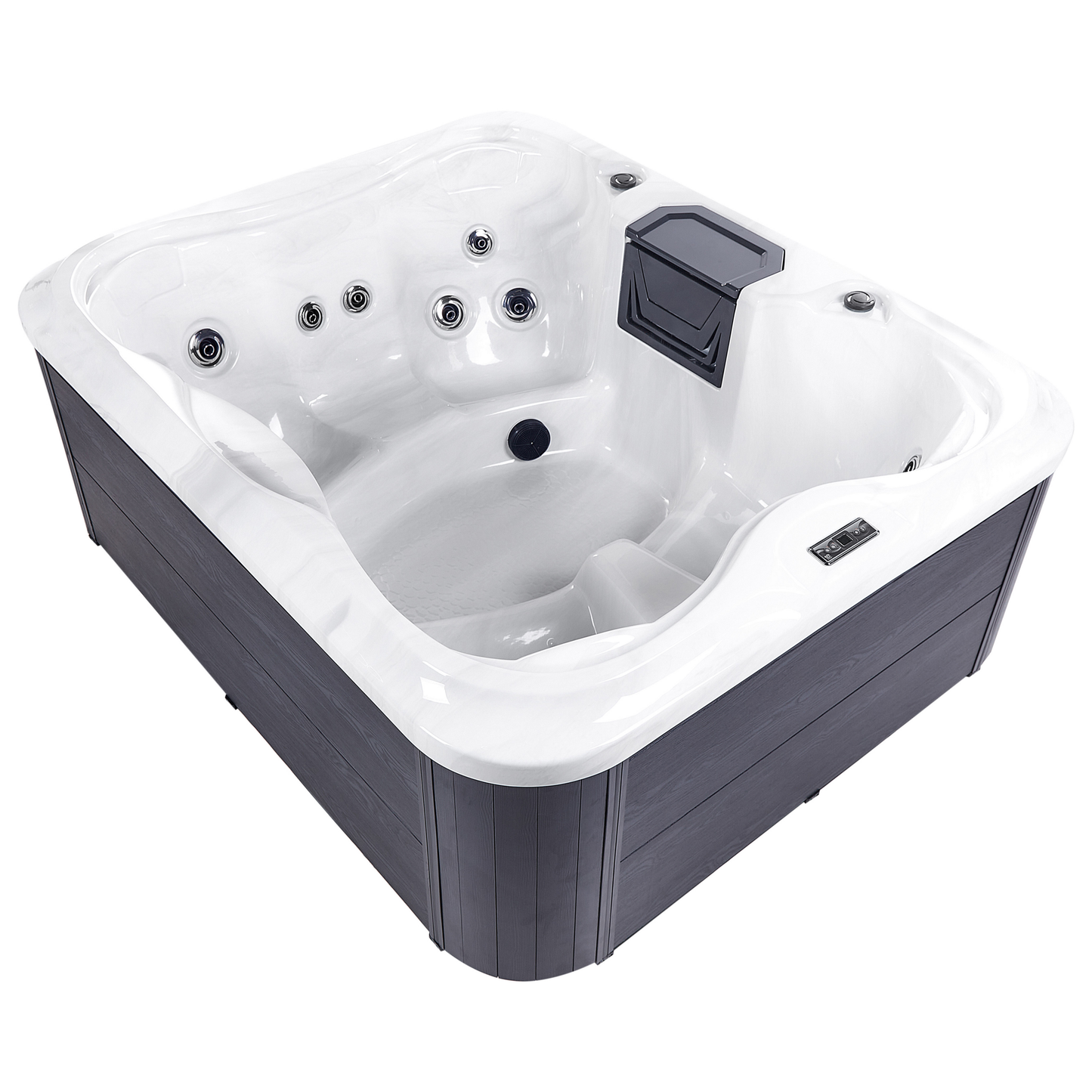 Outdoor Whirlpool mit LED ARCELIA Weiss