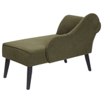 Chaiselongue olivgrün linksseitig BIARRITZ