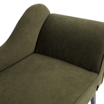 Chaiselongue olivgrün rechtsseitig BIARRITZ