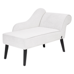 Chaiselongue weiss rechtsseitig BIARRITZ