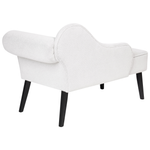 Chaiselongue weiss rechtsseitig BIARRITZ