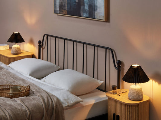 Tischlampe 2er Set ZEYI Keramik Schwarz