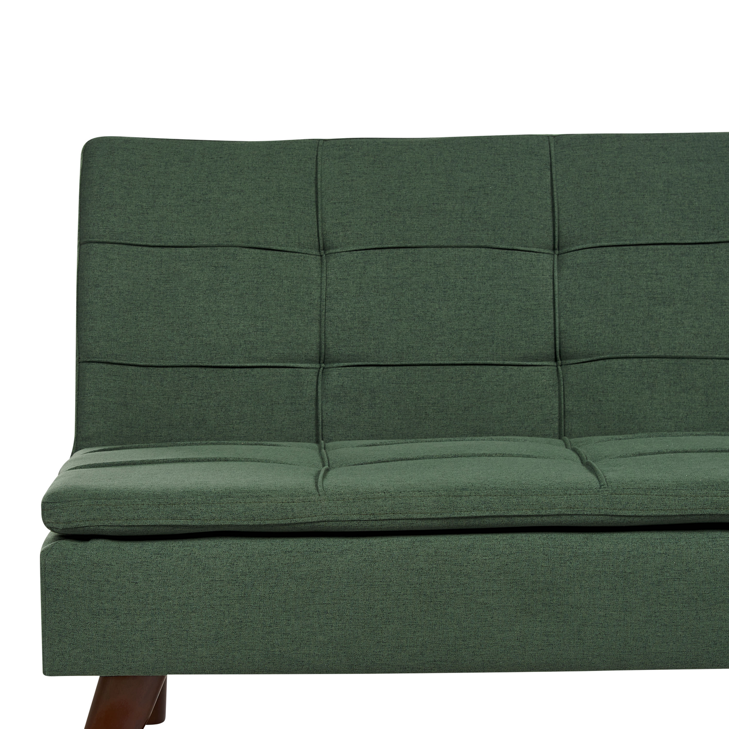 3-Sitzer Schlafsofa dunkelgrün / dunkelbraun RONNE