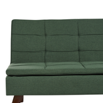 3-Sitzer Schlafsofa dunkelgrün / dunkelbraun RONNE