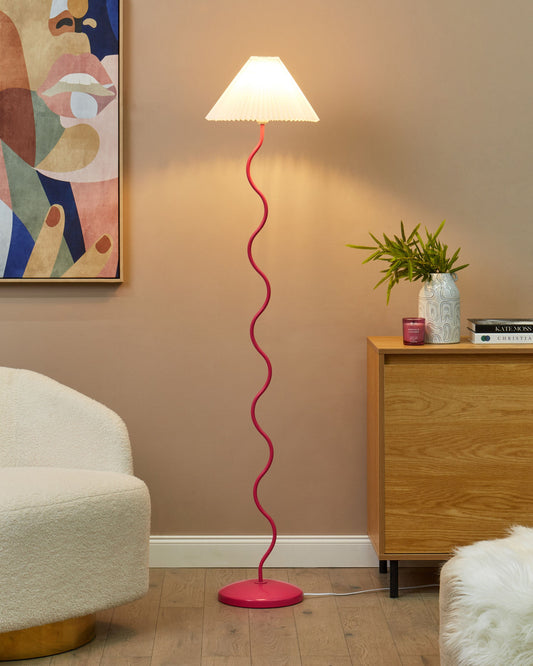 Stehlampe JIKAWO Metall Rosa