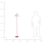 Stehlampe JIKAWO Metall Rosa