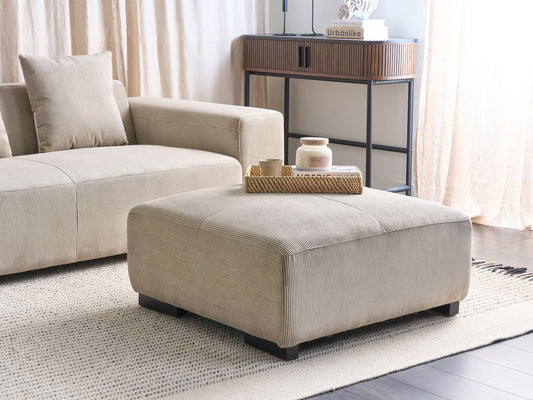 Ottomane LUNGO Cord Beige