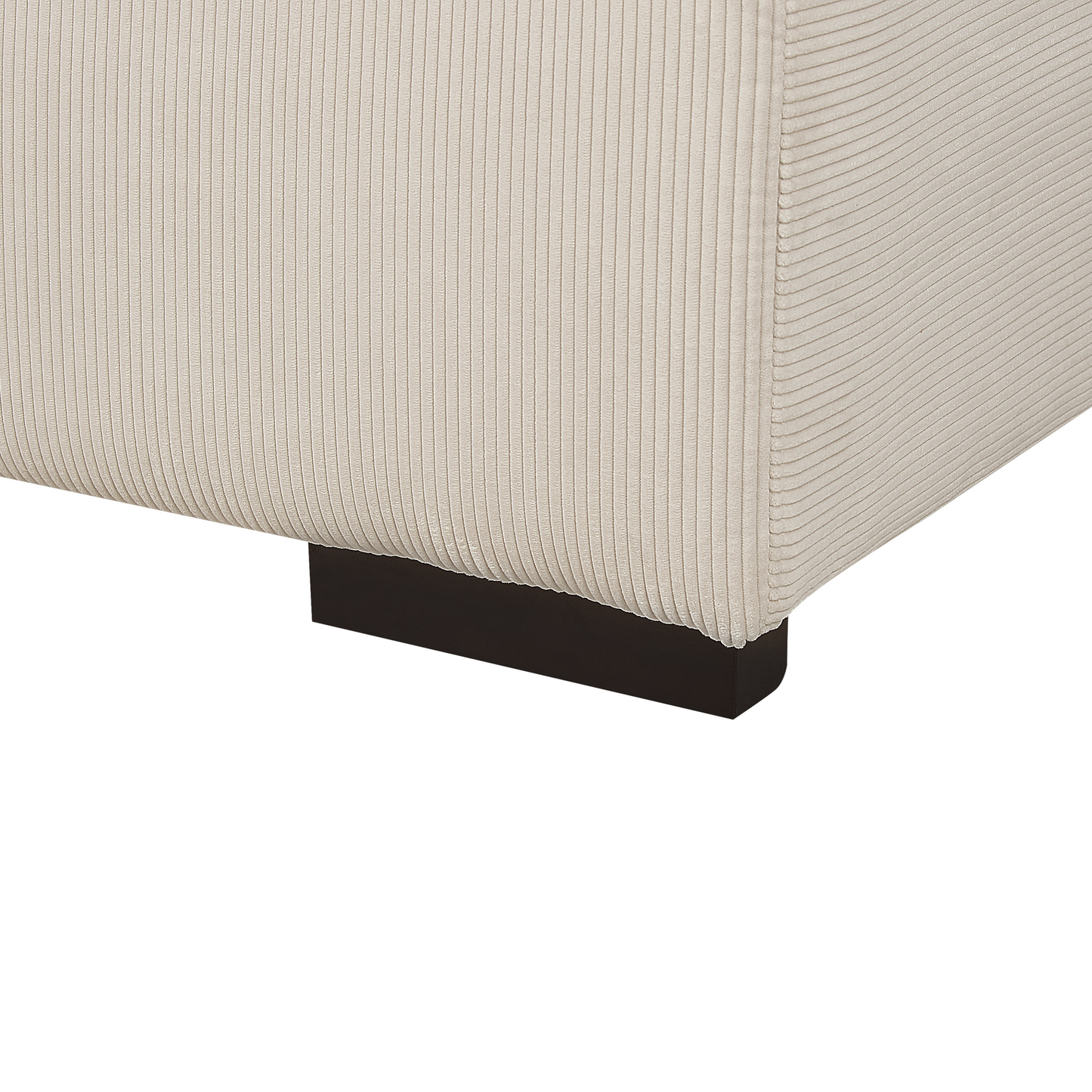 Ottomane LUNGO Cord Beige