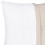 4-Sitzer Ecksofa Cord beige rechtsseitig LUNGO