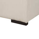 4-Sitzer Ecksofa Cord beige rechtsseitig LUNGO