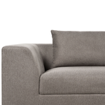3-Sitzer Sofa braun mit Kissen LERMON