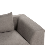 3-Sitzer Sofa braun mit Kissen LERMON