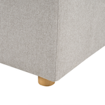 3-Sitzer Sofa hellgrau mit Kissen LERMON