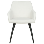 Esszimmerstuhl 2er Set CASMALIA Samtstoff Cremeweiss