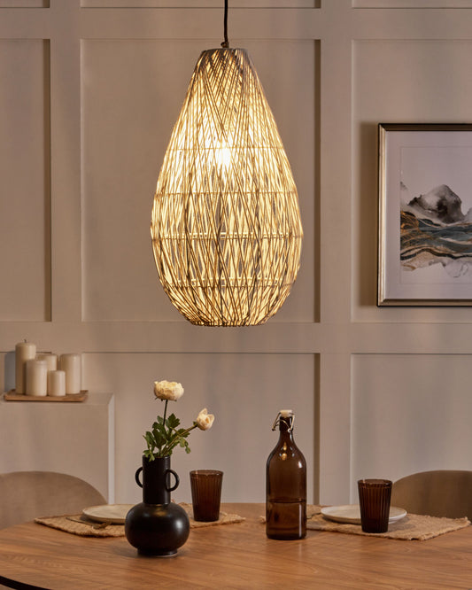Hängelampe ANNOTTO Baumwolle Beige
