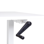 Schreibtisch weiss 120 x 72 cm manuell höhenverstellbar DESTINES