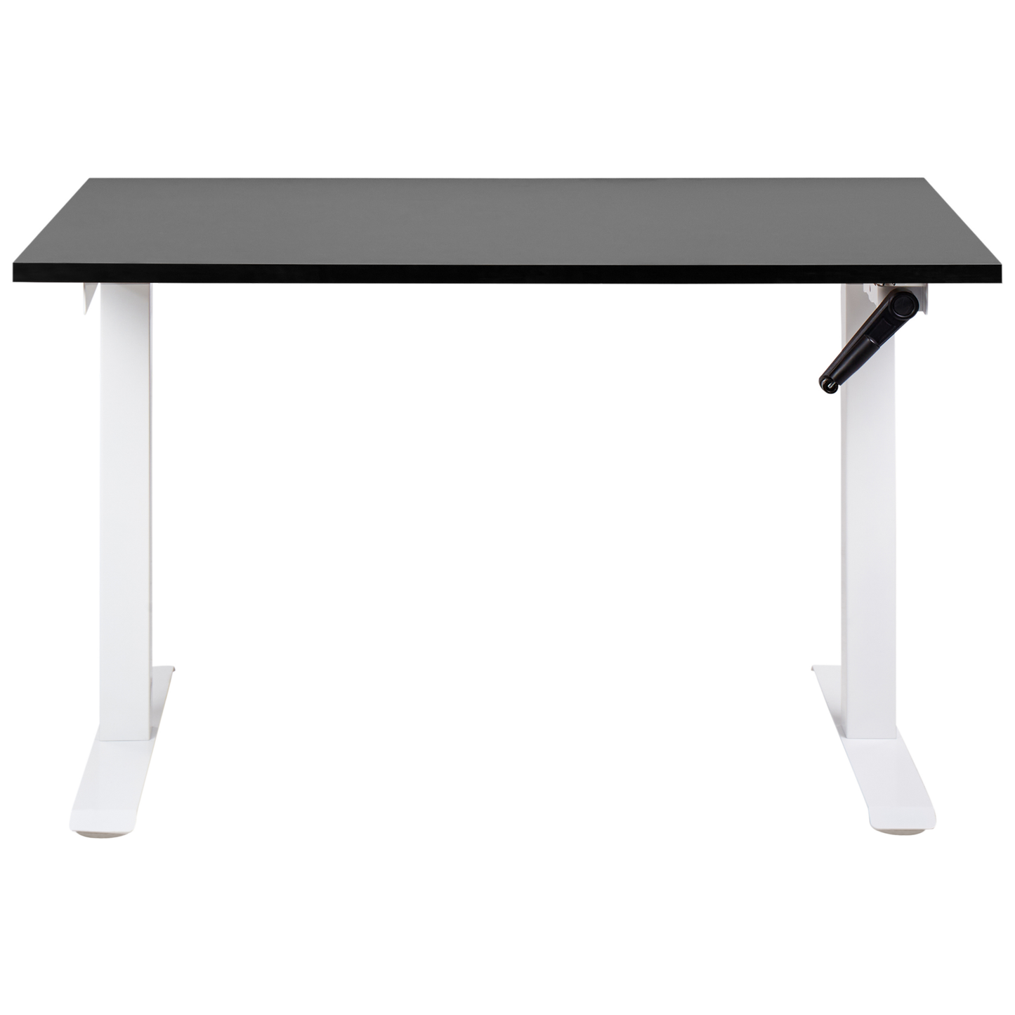 Schreibtisch schwarz / weiss 120 x 72 cm manuell höhenverstellbar DESTINES