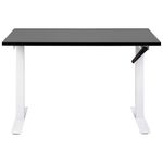 Schreibtisch schwarz / weiss 120 x 72 cm manuell höhenverstellbar DESTINES