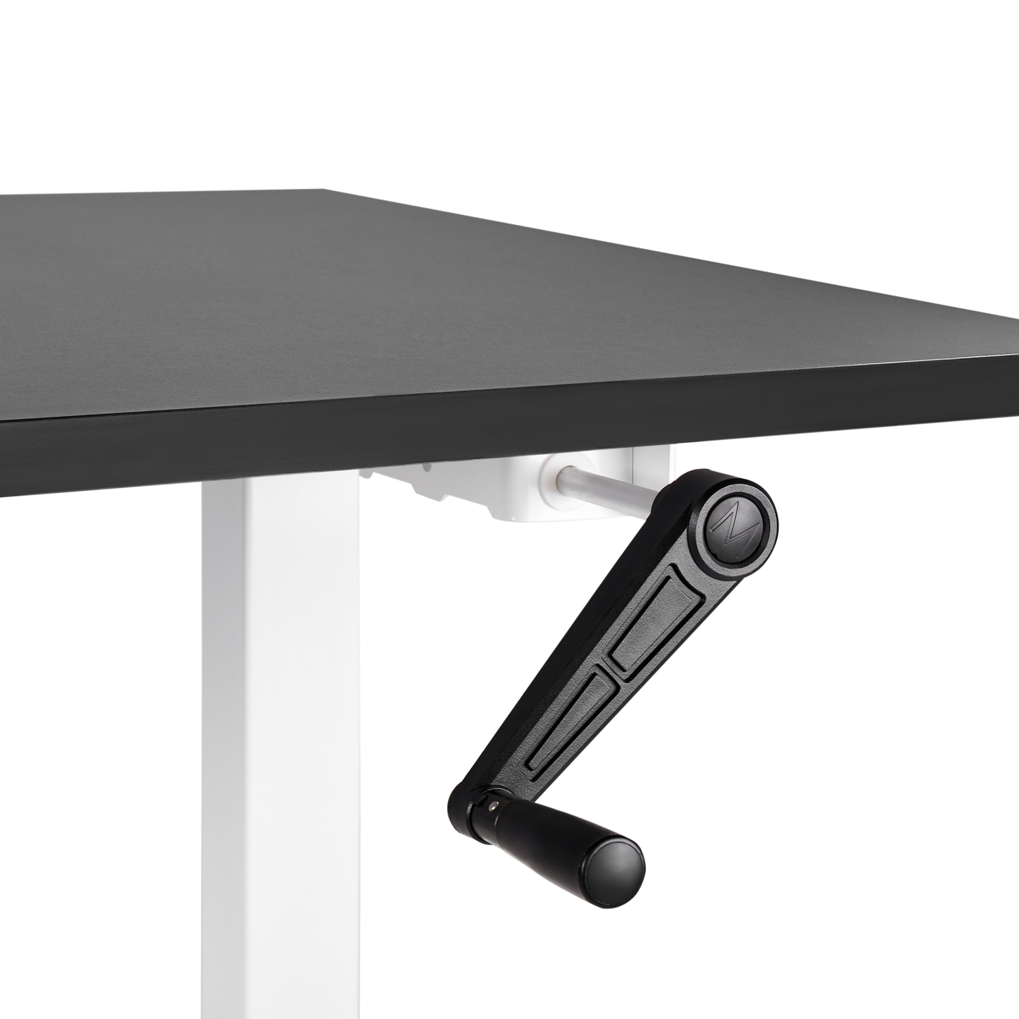 Schreibtisch schwarz / weiss 120 x 72 cm manuell höhenverstellbar DESTINES