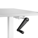 Schreibtisch grau / weiss 160 x 72 cm manuell höhenverstellbar DESTINES