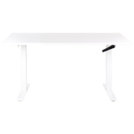Schreibtisch weiss 160 x 72 cm manuell höhenverstellbar DESTINES