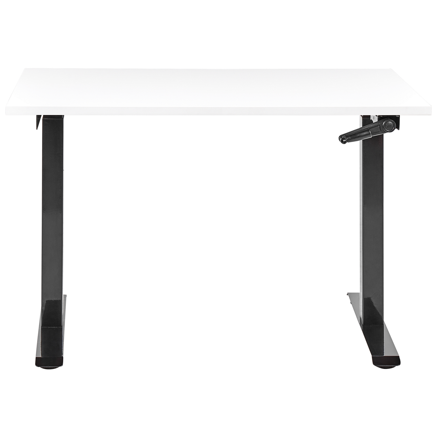 Schreibtisch weiss / schwarz 120 x 72 cm manuell höhenverstellbar DESTINES