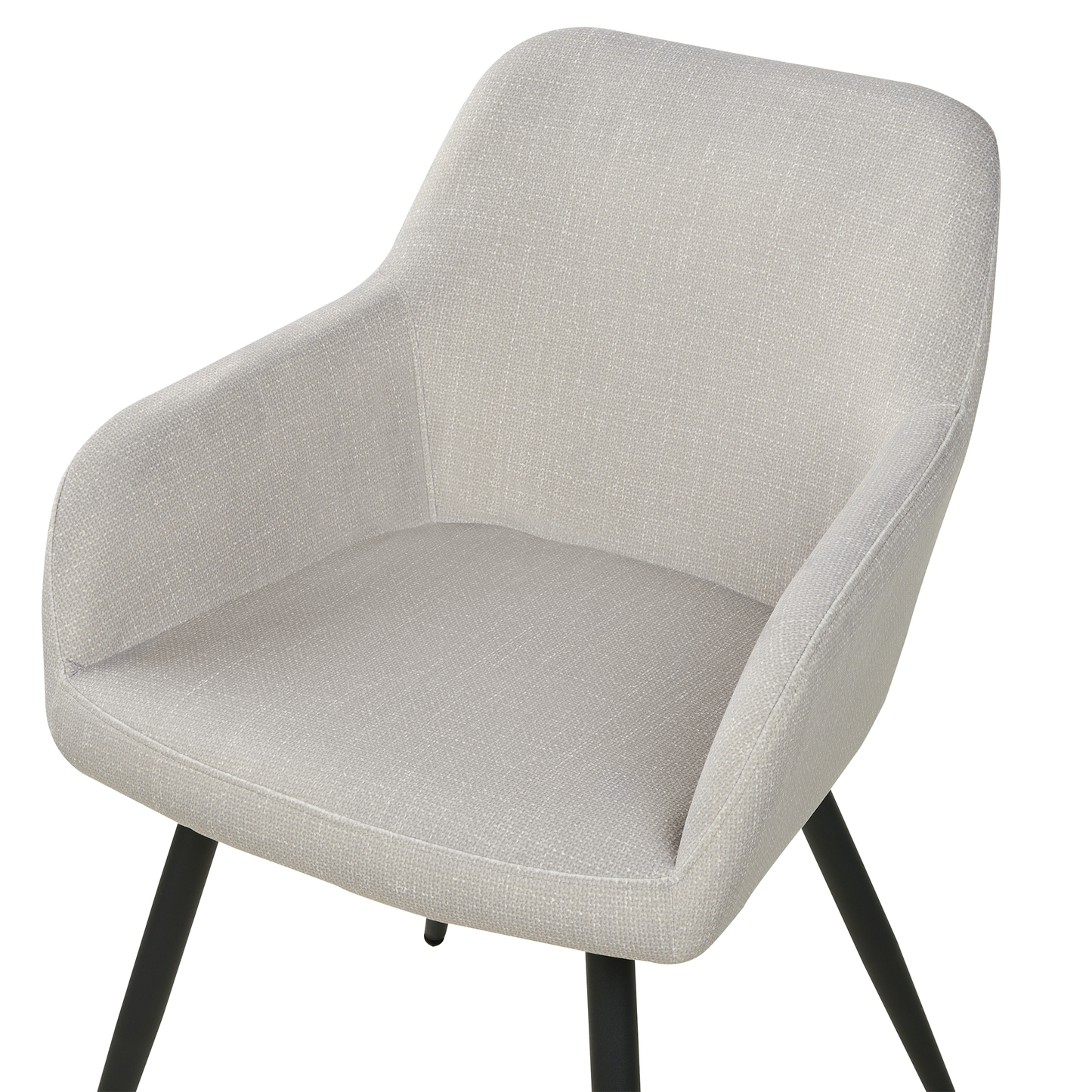 Esszimmerstuhl 2er Set CASMALIA Samtstoff Taupe