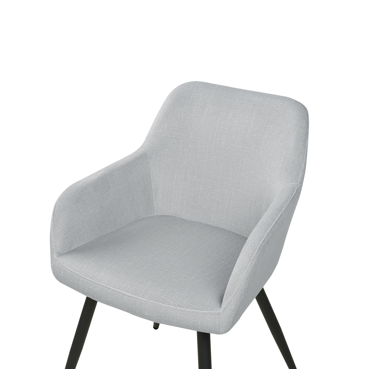 Esszimmerstuhl 2er Set CASMALIA Samtstoff Hellgrau