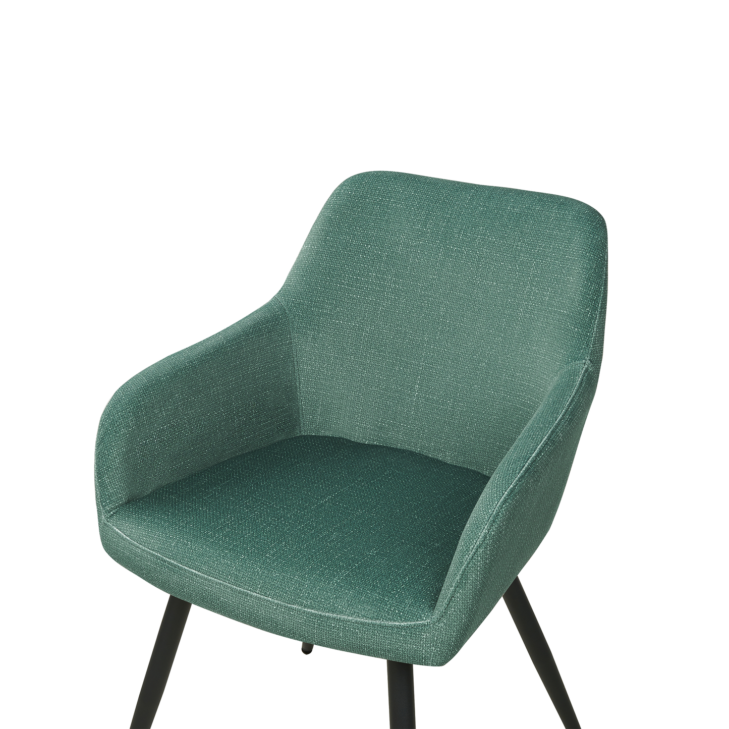 Esszimmerstuhl 2er Set CASMALIA Samtstoff Dunkelgrün