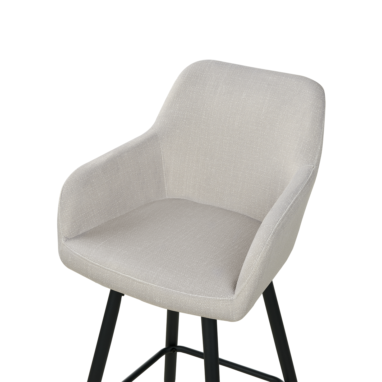 Set mit 2 Barstühlen CASMALIA Samtstoff Taupe