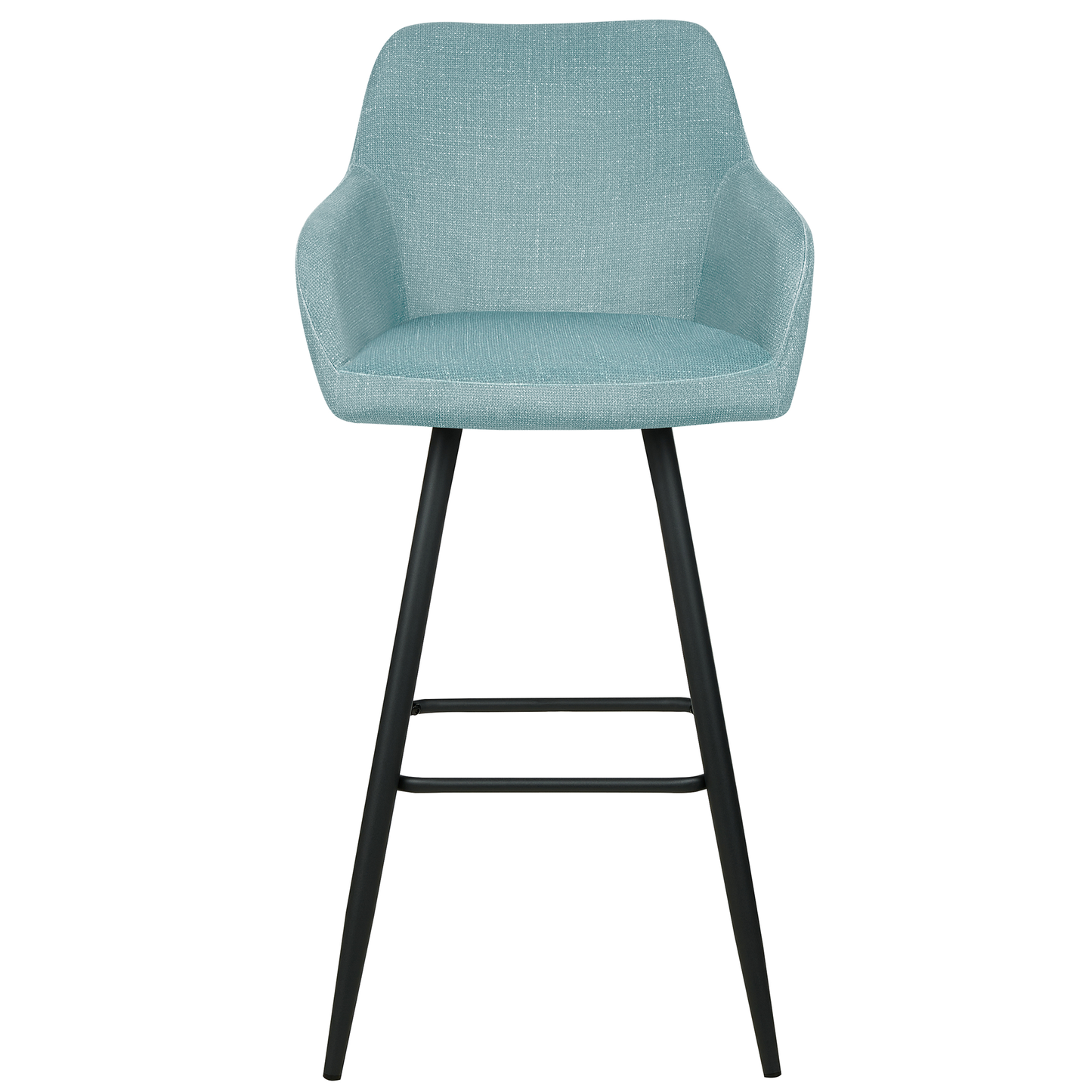 Set mit 2 Barstühlen CASMALIA Samtstoff Hellblau