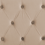 Bett mit Lattenrost Samtstoff LUBBON 140 x 200 cm Beige