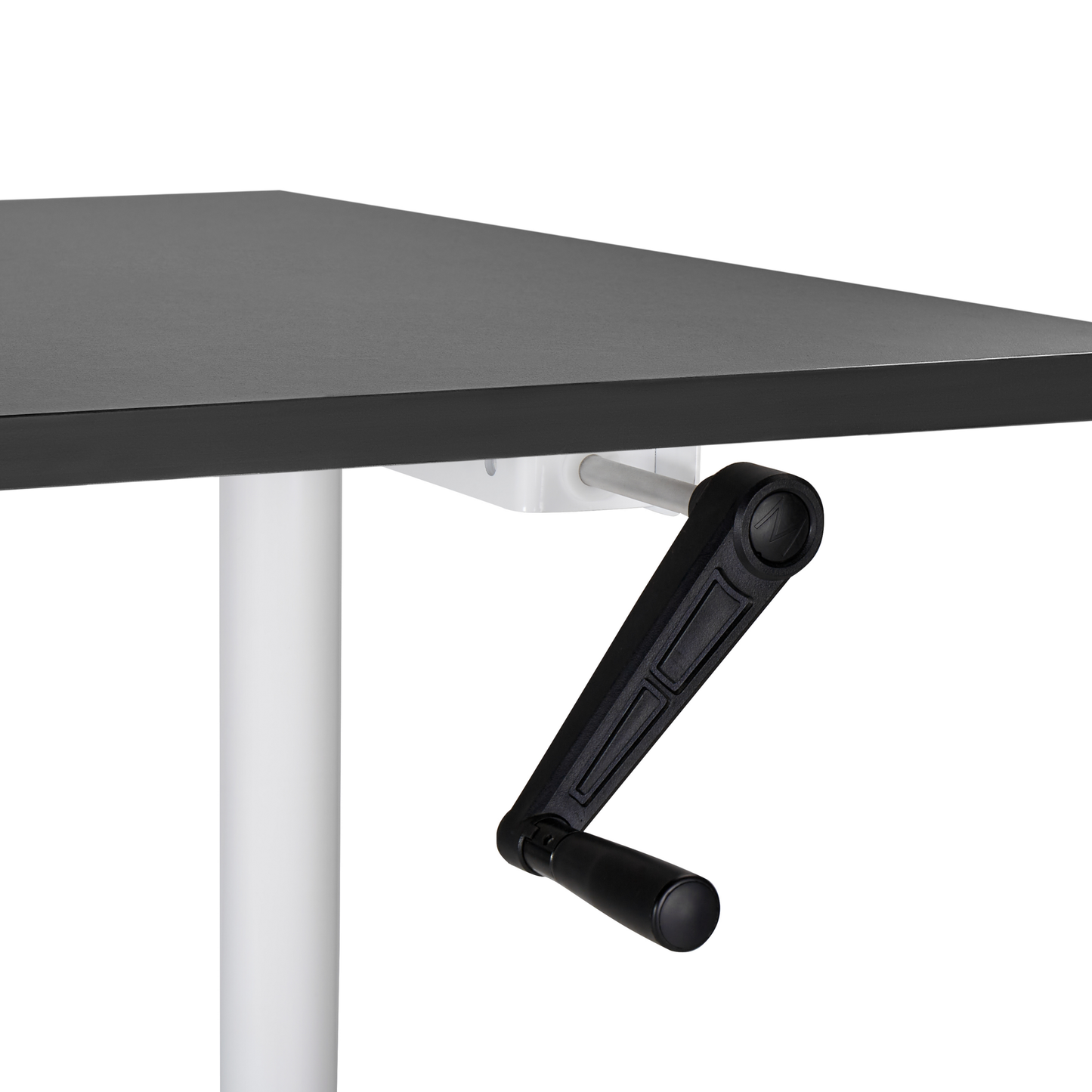 Schreibtisch schwarz / weiss 120 x 72 cm manuell höhenverstellbar DESTINAS