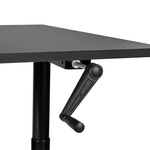 Schreibtisch schwarz 120 x 72 cm manuell höhenverstellbar DESTINAS