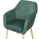 Esszimmerstuhl YORKVILLE II Samtstoff Grün