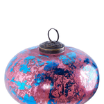 Weihnachtskugel 6er Set Glas rosa / blau Antik-Optik ASTRALE