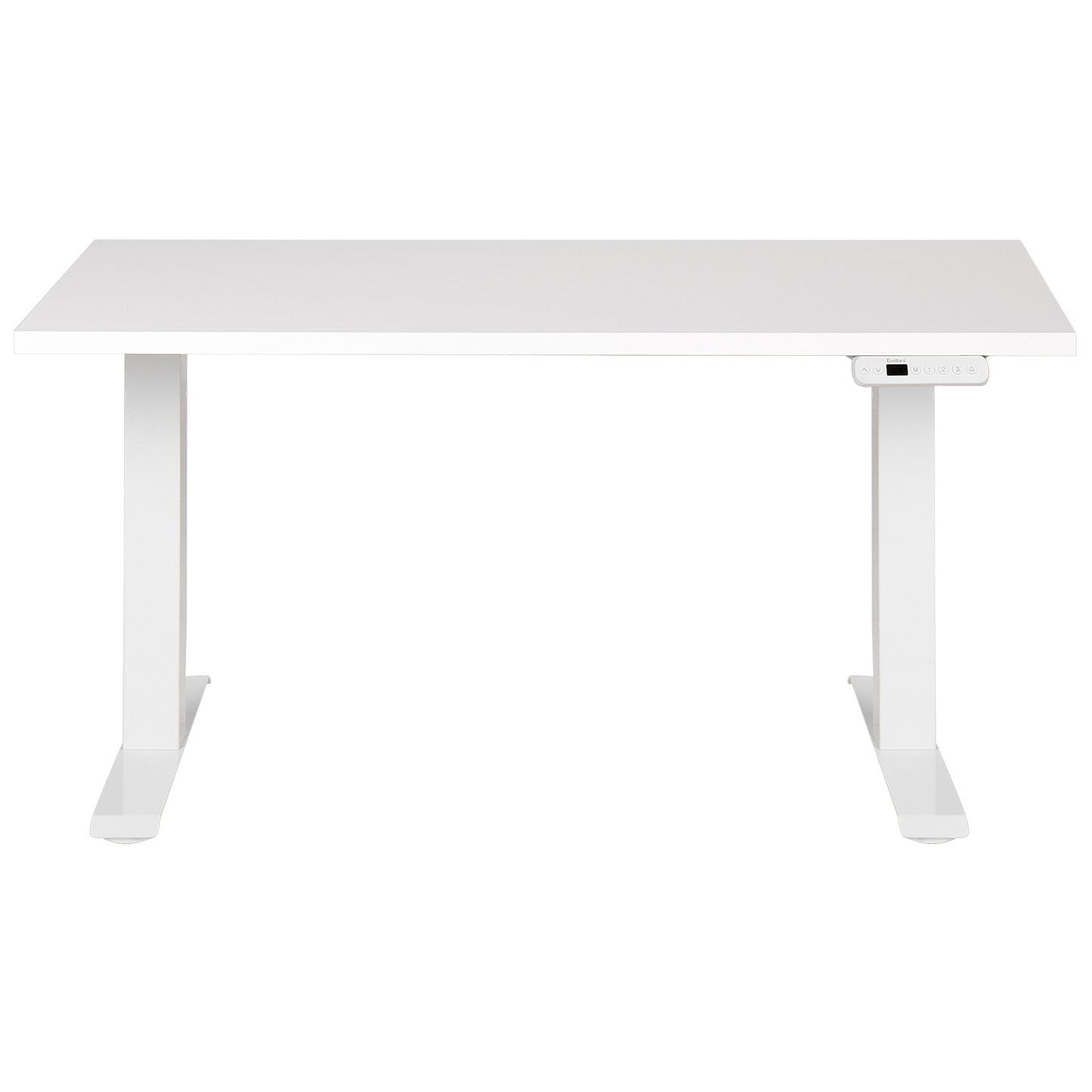 Schreibtisch weiss 120 x 72 cm elektrisch höhenverstellbar DESTINES