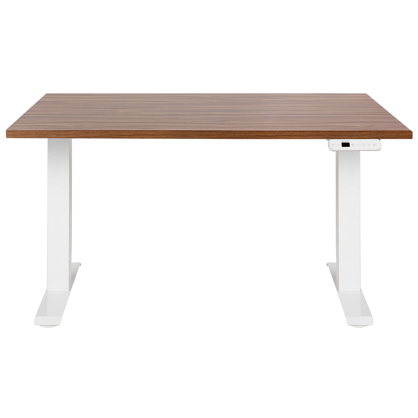 Schreibtisch braun / weiss 120 x 72 cm elektrisch höhenverstellbar DESTINES