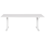Schreibtisch weiss 180 x 80 cm elektrisch höhenverstellbar DESTINES