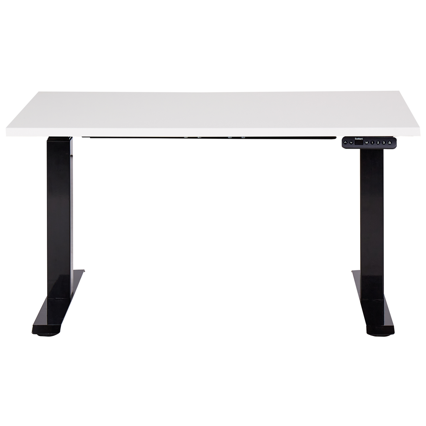 Schreibtisch weiss / schwarz 120 x 72 cm elektrisch höhenverstellbar DESTINES