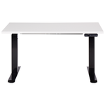 Schreibtisch weiss / schwarz 120 x 72 cm elektrisch höhenverstellbar DESTINES