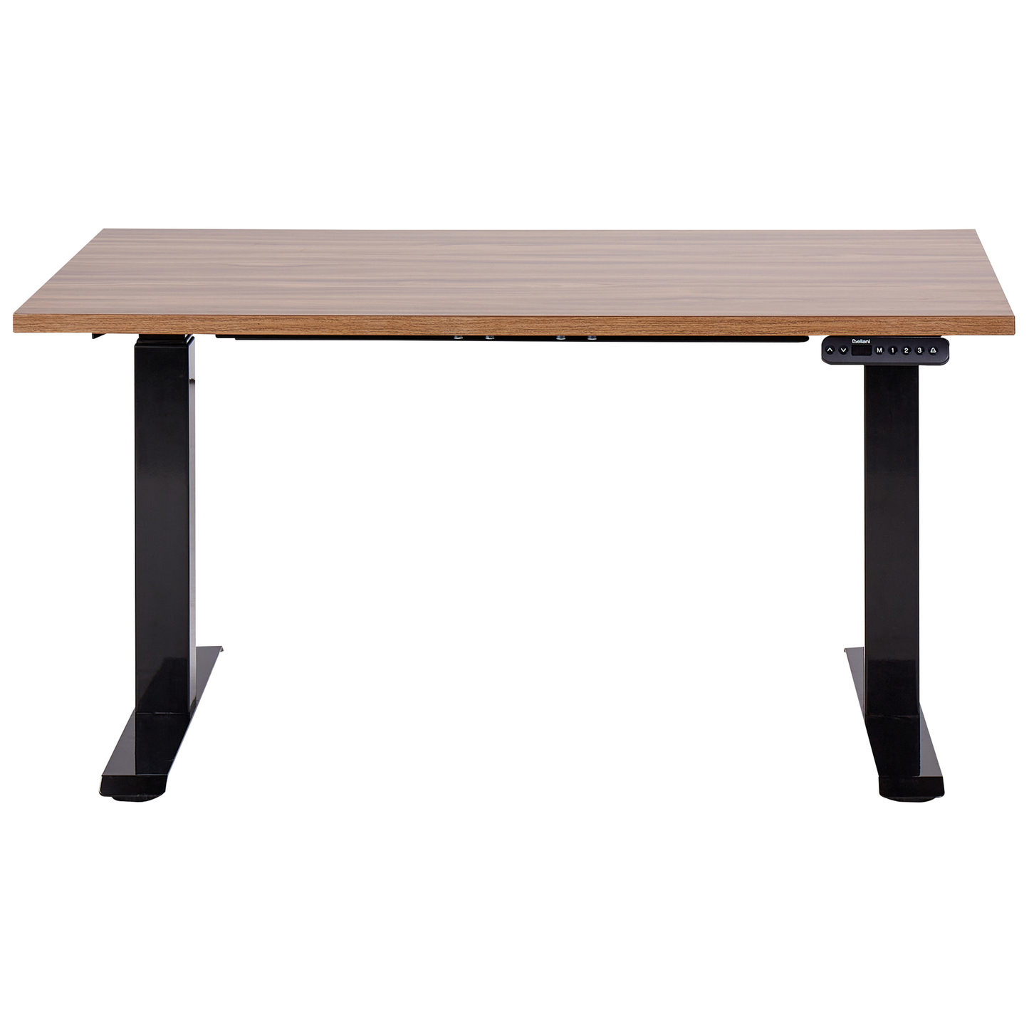 Schreibtisch braun / schwarz 120 x 72 cm elektrisch höhenverstellbar DESTINES