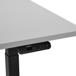Schreibtisch grau / schwarz 120 x 72 cm elektrisch höhenverstellbar DESTINES
