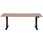 Schreibtisch braun / schwarz 180 x 80 cm elektrisch höhenverstellbar DESTINES