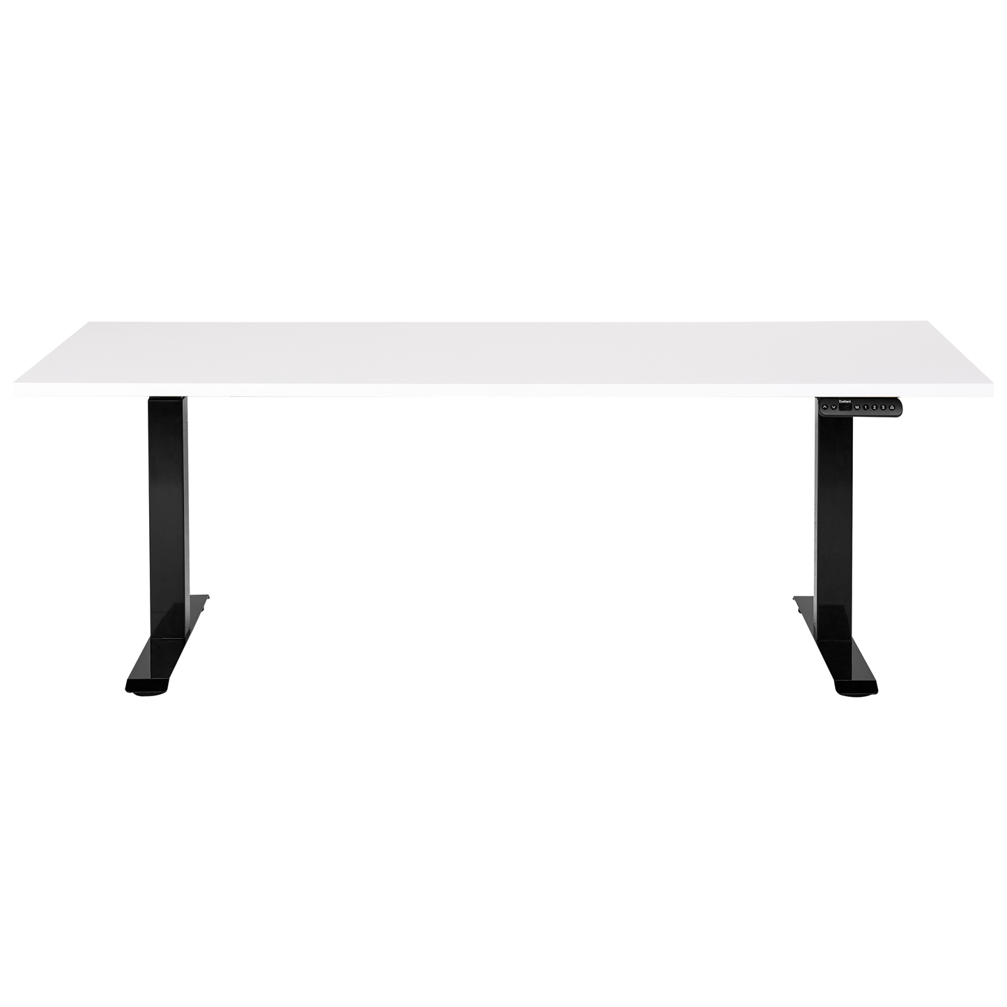 Schreibtisch weiss / schwarz 180 x 80 cm elektrisch höhenverstellbar DESTINES