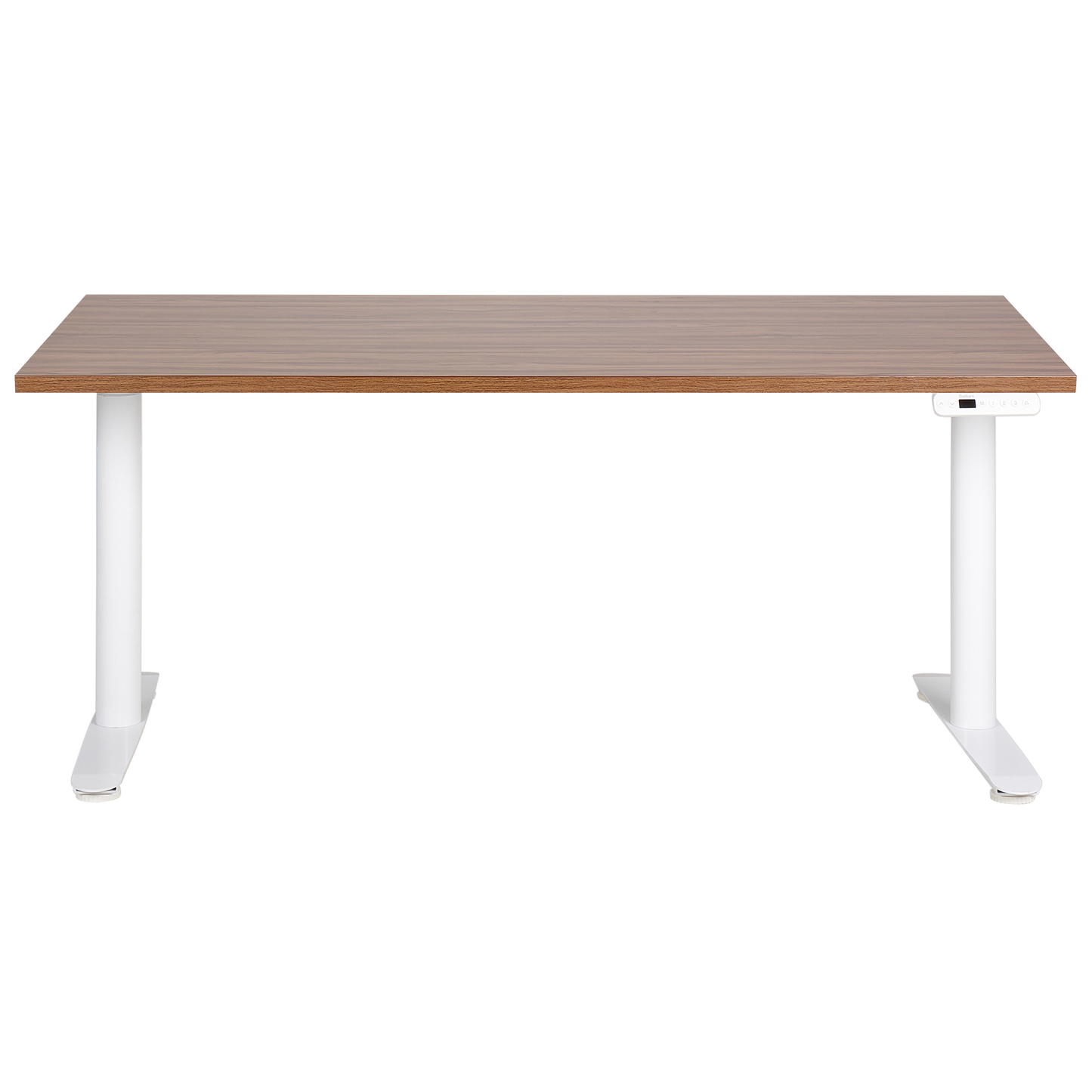 Schreibtisch braun / weiss 160 x 72 cm elektrisch höhenverstellbar DESTINAS