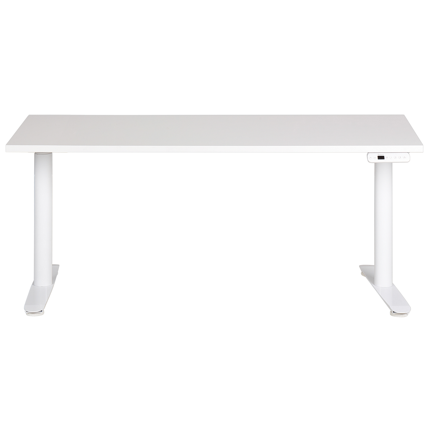 Schreibtisch weiss 160 x 72 cm elektrisch höhenverstellbar DESTINAS