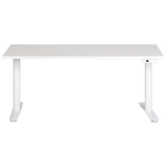 Schreibtisch weiss 160 x 72 cm elektrisch höhenverstellbar DESTINAS