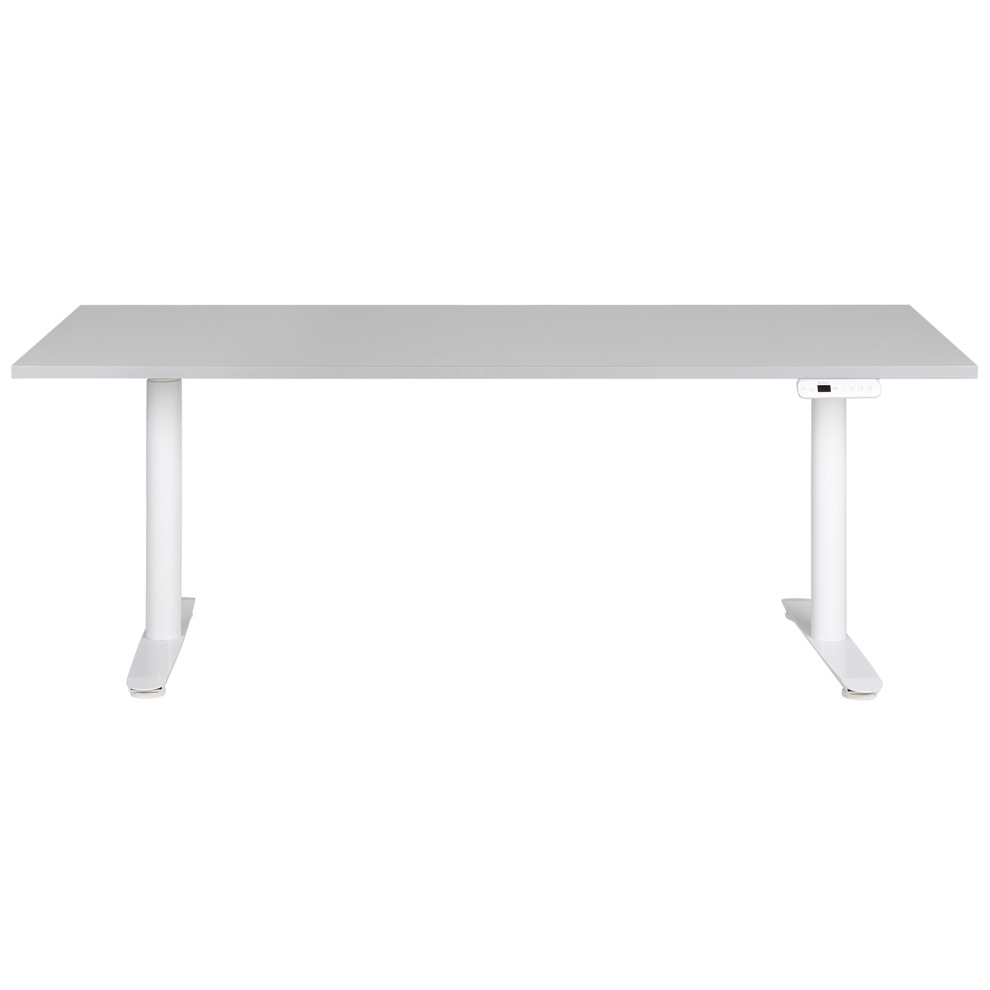 Schreibtisch grau / Weiss 180 x 80 cm elektrisch höhenverstellbar DESTINAS