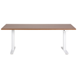 Schreibtisch braun / weiss 180 x 80  cm elektrisch höhenverstellbar DESTINAS